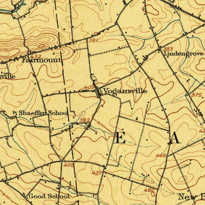 United States Geological Survey New Holland, PA (1908, 62500-Scale) digital map