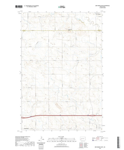 United States Geological Survey New Hradec South, ND (2020, 24000-Scale) digital map