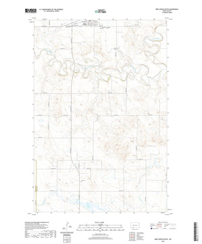 United States Geological Survey New Leipzig South, ND (2020, 24000-Scale) digital map