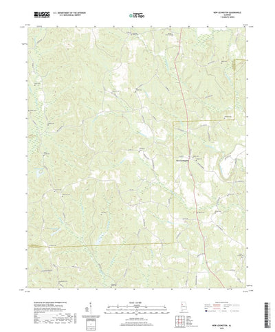 United States Geological Survey New Lexington, AL (2020, 24000-Scale) digital map
