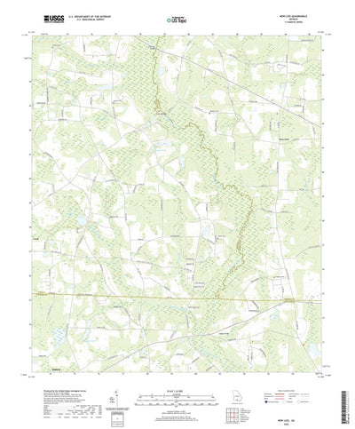 United States Geological Survey New Lois, GA (2020, 24000-Scale) digital map