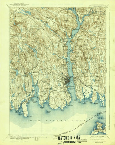 United States Geological Survey New London, CT-NY (1893, 62500-Scale) digital map