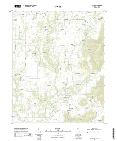 United States Geological Survey New Market, AL (2020, 24000-Scale) digital map