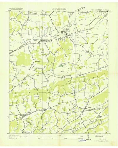 United States Geological Survey New Market, TN (1935, 24000-Scale) digital map