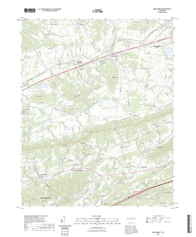 United States Geological Survey New Market, TN (2022, 24000-Scale) digital map