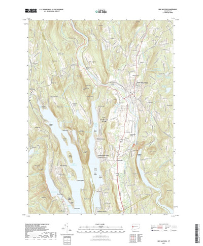 United States Geological Survey New Milford, CT (2021, 24000-Scale) digital map
