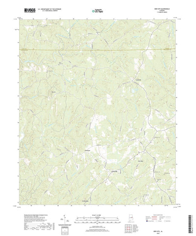 United States Geological Survey New Site, AL (2020, 24000-Scale) digital map
