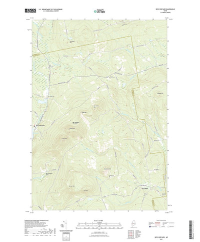United States Geological Survey New Vineyard, ME (2021, 24000-Scale) digital map