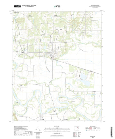 United States Geological Survey Newark, AR (2020, 24000-Scale) digital map
