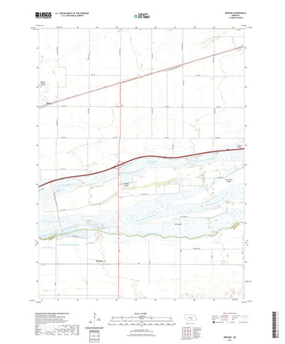 United States Geological Survey Newark, NE (2021, 24000-Scale) digital map