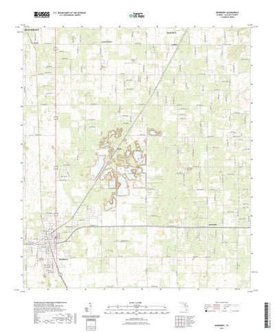 United States Geological Survey Newberry, FL (2021, 24000-Scale) digital map
