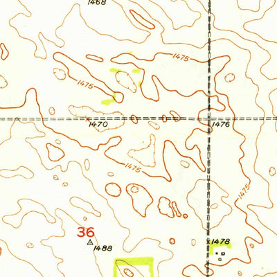 United States Geological Survey Newburg SW, ND (1949, 24000-Scale) digital map