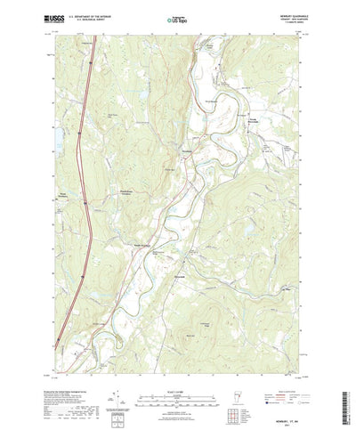 United States Geological Survey Newbury, VT (2021, 24000-Scale) digital map