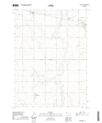 United States Geological Survey Newell West, IA (2022, 24000-Scale) digital map
