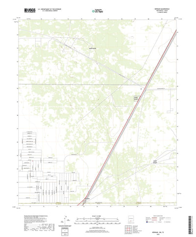 United States Geological Survey Newman, NM (2020, 24000-Scale) digital map