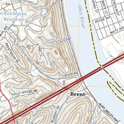 United States Geological Survey Newport, KY (2022, 24000-Scale) digital map