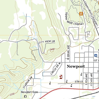 United States Geological Survey Newport, WA (2020, 24000-Scale) digital map