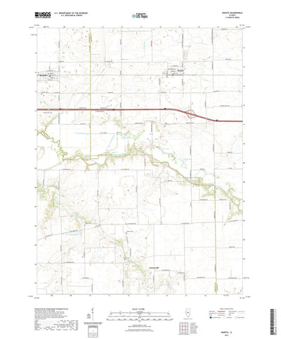 United States Geological Survey Niantic, IL (2021, 24000-Scale) digital map