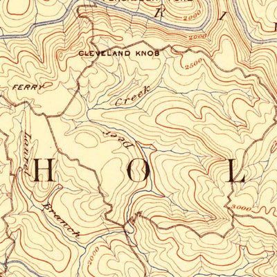 United States Geological Survey Nicholas, WV (1889, 125000-Scale) digital map
