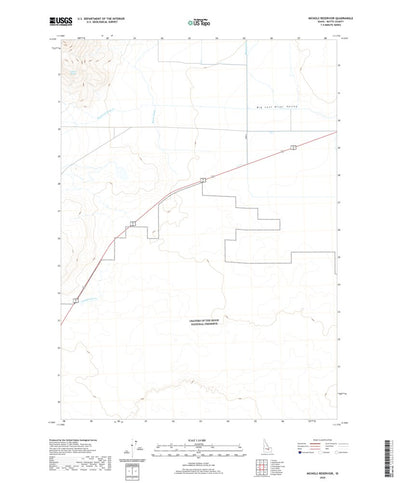 United States Geological Survey Nichols Reservoir, ID (2020, 24000-Scale) digital map