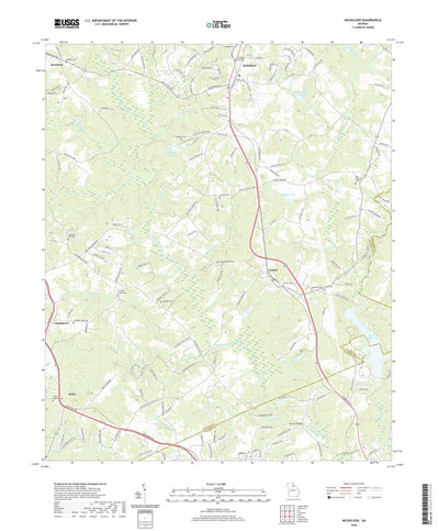 United States Geological Survey Nicholson, GA (2020, 24000-Scale) digital map