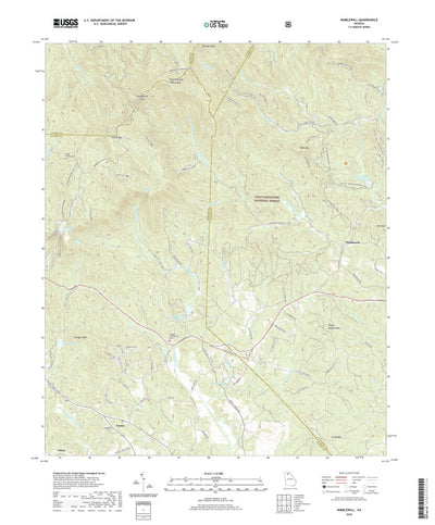 United States Geological Survey Nimblewill, GA (2020, 24000-Scale) digital map