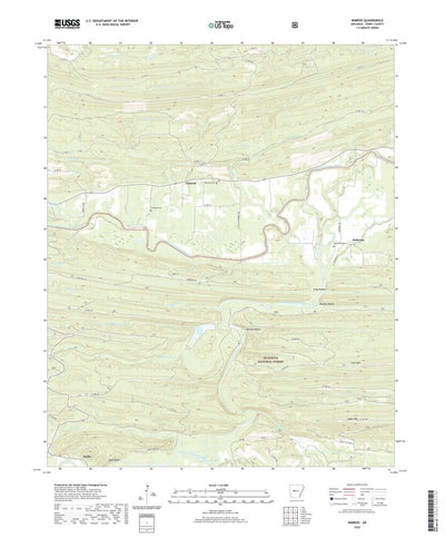 United States Geological Survey Nimrod, AR (2020, 24000-Scale) digital map