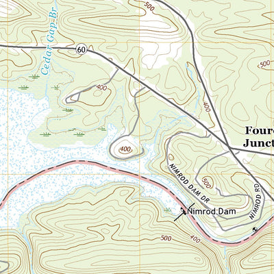 United States Geological Survey Nimrod Dam, AR (2020, 24000-Scale) digital map