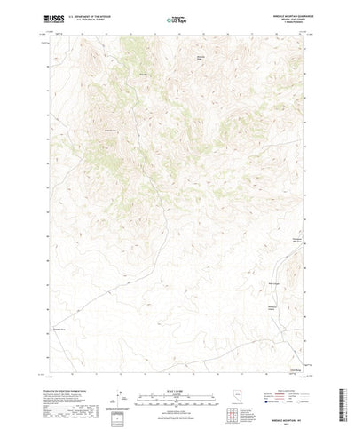 United States Geological Survey Ninemile Mountain, NV (2021, 24000-Scale) digital map