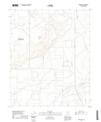 United States Geological Survey Ninemile Seep, AZ (2021, 24000-Scale) digital map