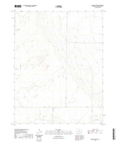 United States Geological Survey Ninemile Spring, CO (2022, 24000-Scale) digital map