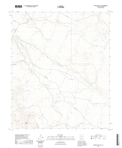 United States Geological Survey Ninetysix Hills NE, AZ (2021, 24000-Scale) digital map