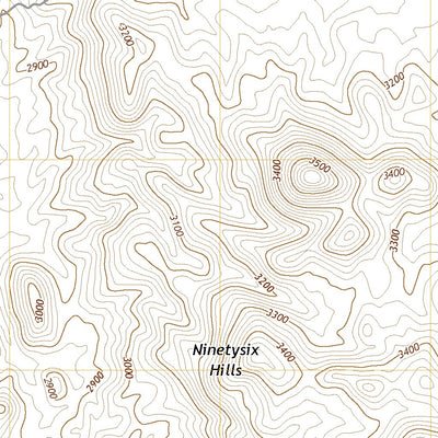 United States Geological Survey Ninetysix Hills NE, AZ (2021, 24000-Scale) digital map