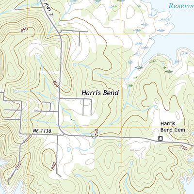 United States Geological Survey Ninnescah Park, MO (2021, 24000-Scale) digital map