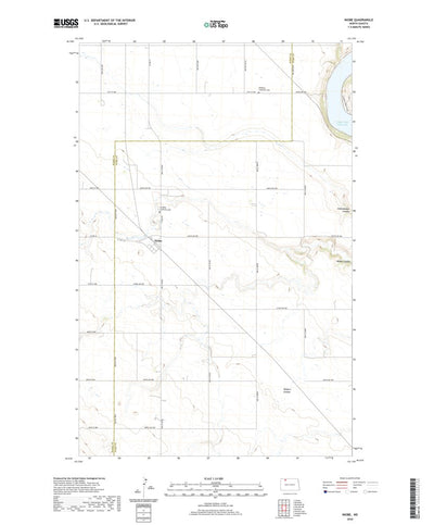 United States Geological Survey Niobe, ND (2020, 24000-Scale) digital map
