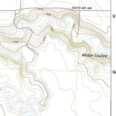 United States Geological Survey Niobe, ND (2020, 24000-Scale) digital map