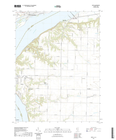 United States Geological Survey Niota, IL (2021, 24000-Scale) digital map