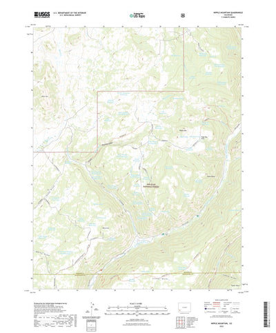 United States Geological Survey Nipple Mountain, CO (2022, 24000-Scale) digital map