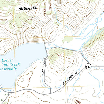 United States Geological Survey Nirling Hill, MT (2020, 24000-Scale) digital map