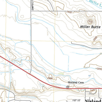 United States Geological Survey Nisland, SD (2021, 24000-Scale) digital map