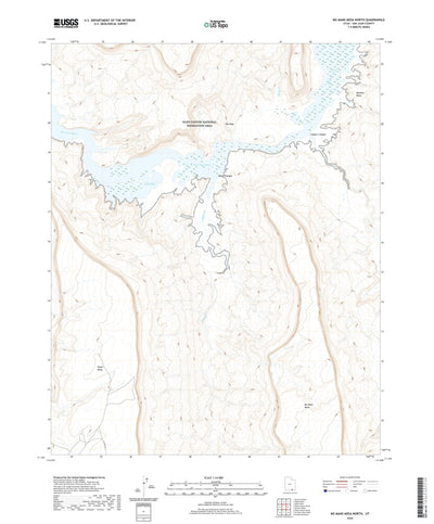 United States Geological Survey No Mans Mesa North, UT (2020, 24000-Scale) digital map
