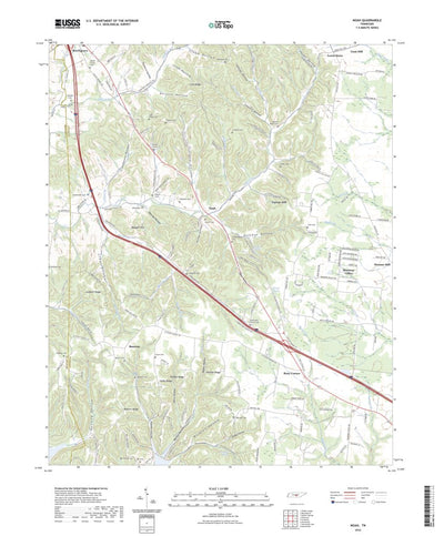 United States Geological Survey Noah, TN (2022, 24000-Scale) digital map