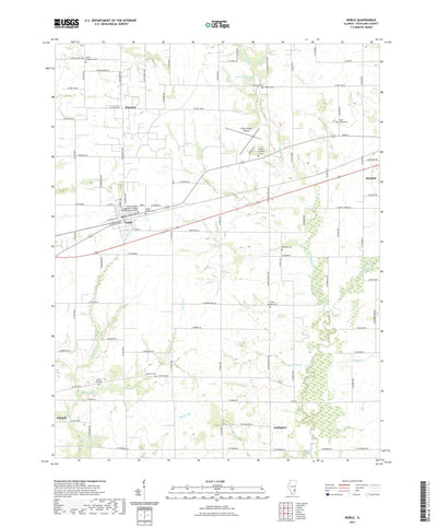 United States Geological Survey Noble, IL (2021, 24000-Scale) digital map