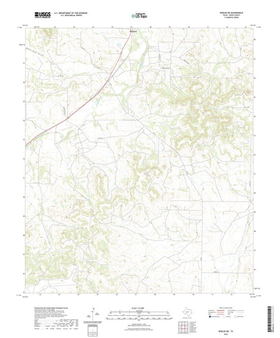 United States Geological Survey Noelke NE, TX (2022, 24000-Scale) digital map