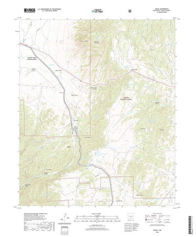 United States Geological Survey Nogal, NM (2020, 24000-Scale) digital map