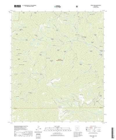 United States Geological Survey Nogal Peak, NM (2020, 24000-Scale) digital map