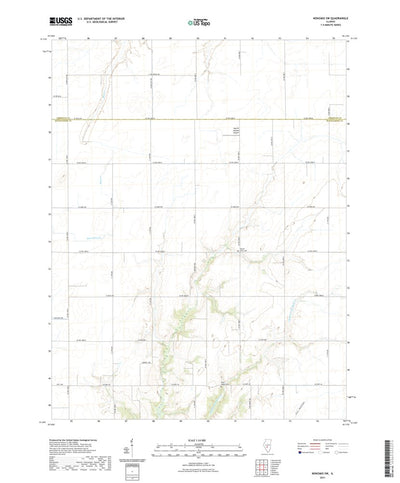 United States Geological Survey Nokomis SW, IL (2021, 24000-Scale) digital map
