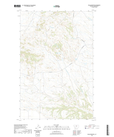 United States Geological Survey Nolan Reservoir, MT (2020, 24000-Scale) digital map