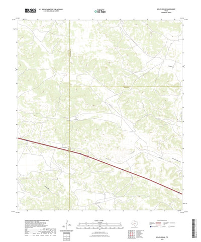 United States Geological Survey Nolen Draw, TX (2022, 24000-Scale) digital map