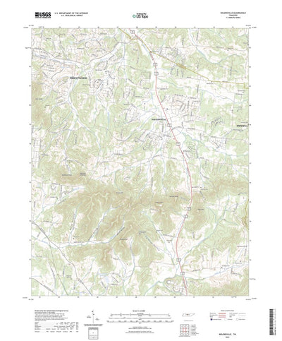 United States Geological Survey Nolensville, TN (2022, 24000-Scale) digital map